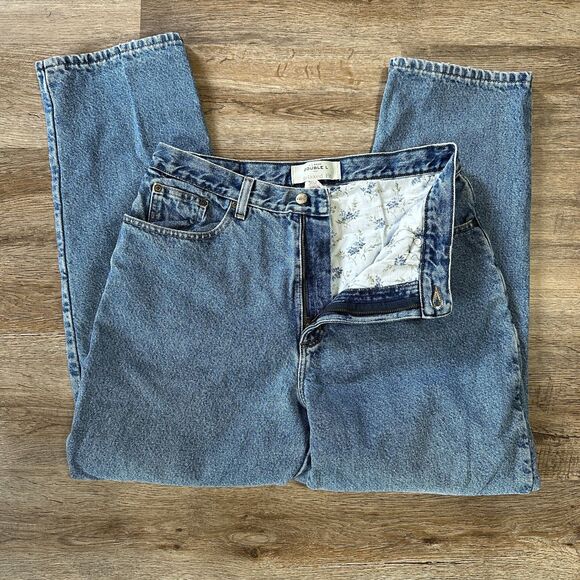 Vintage LL Bean Double L Relaxed Womens Jeans 14 Flannel Lined L.L. Warm Winter - Picture 1 of 5